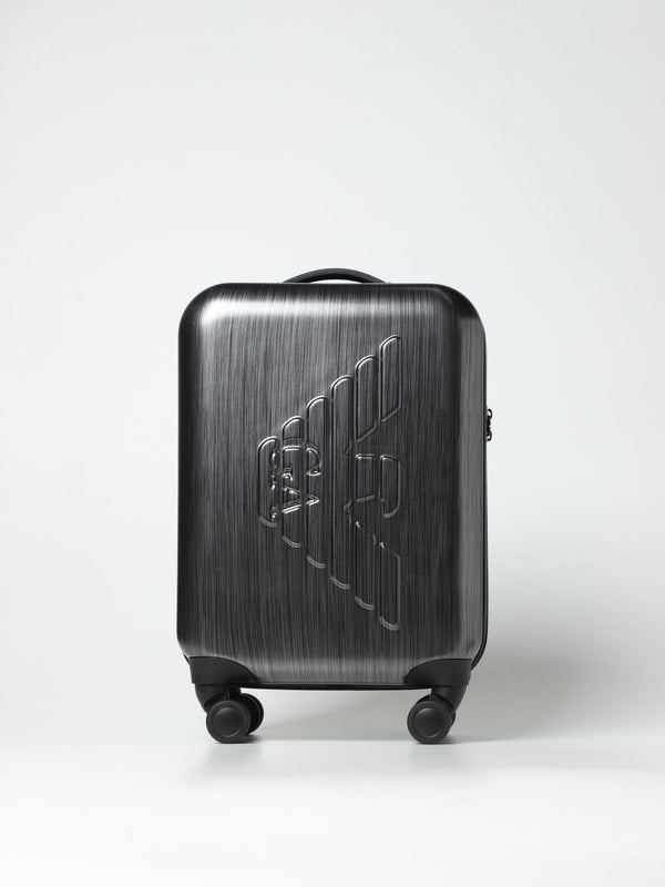 Valigia trolley a quattro ruote Grigio Emporio Armani- Francavilla Moda
